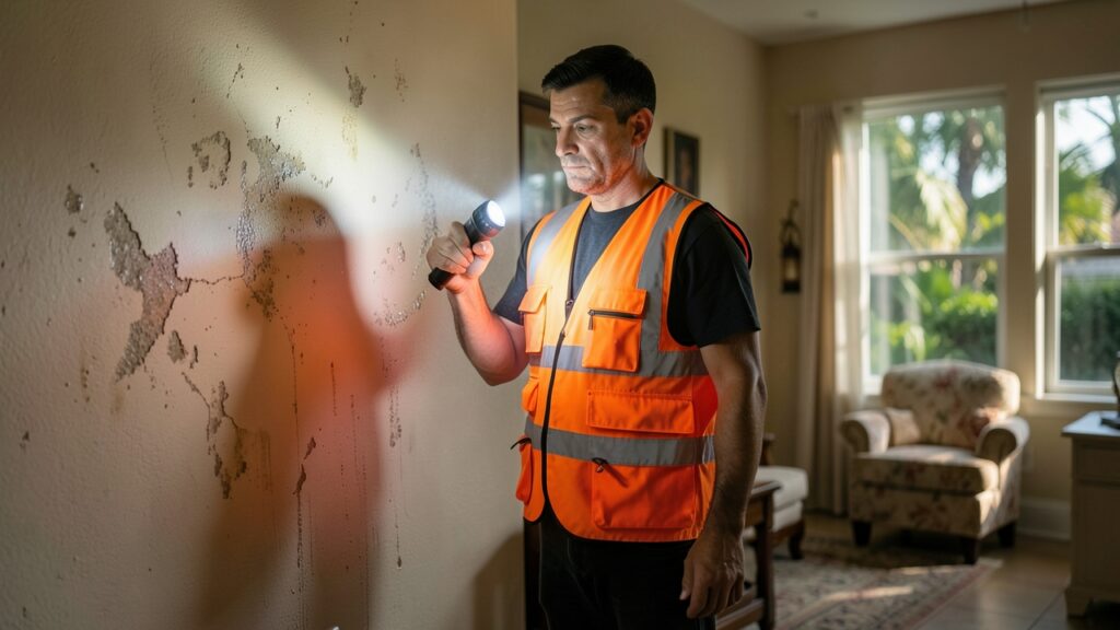 Mold remediation process in Riviera FL showing professional cleanup of mold-affected areas for healthy indoor air quality