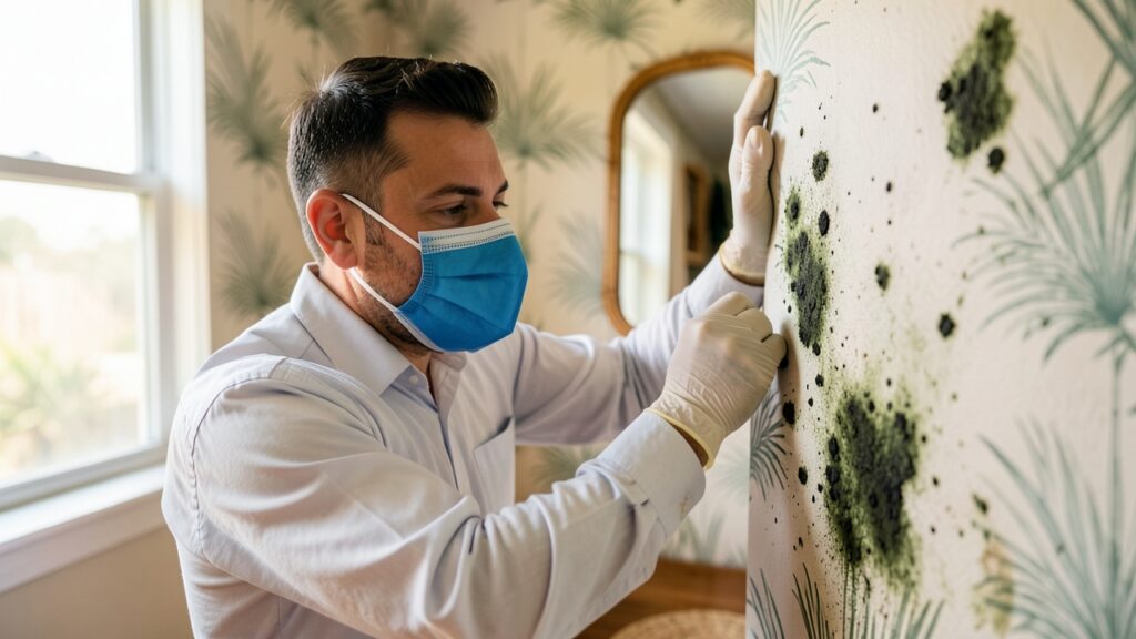 Mold remediation options in Jupiter FL showing DIY vs professional services for mold cleanup and prevention